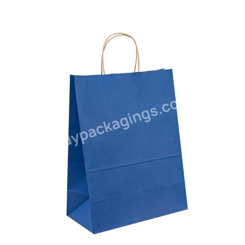 Factory Supplier Restaurant Packaging Paper Handle Bags