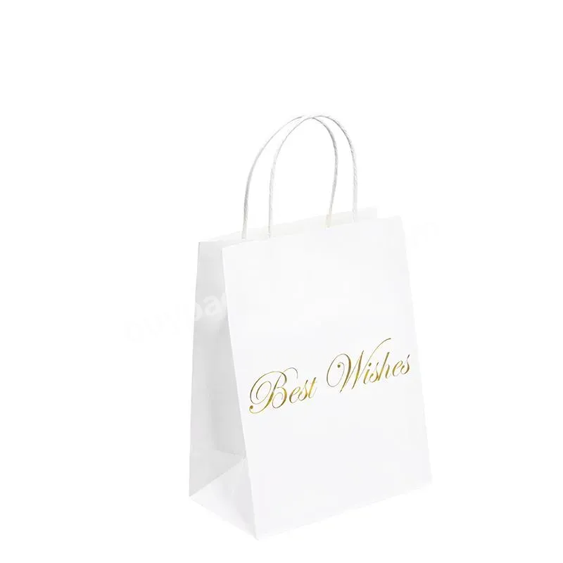 Factory Supplier Restaurant Packaging Paper Handle Bags