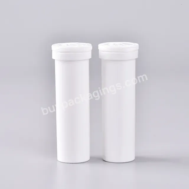 Factory Supply Milk Tablet 29mm Plastic Tube Effevescent Tablet Tube With Desiccant Spring Cap Effervescent Tablet Bottle