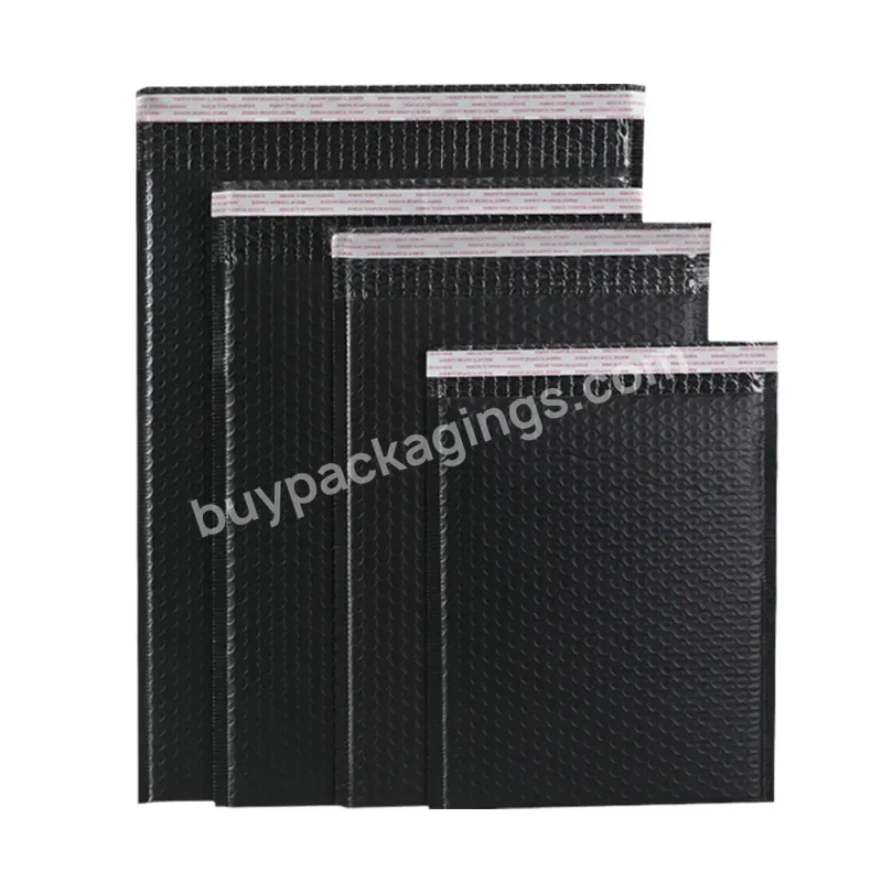 Factory Supply Sell By Cartons Premium Co-extruded Matte Black Poly Bubble Mailers With Adhesive Strips