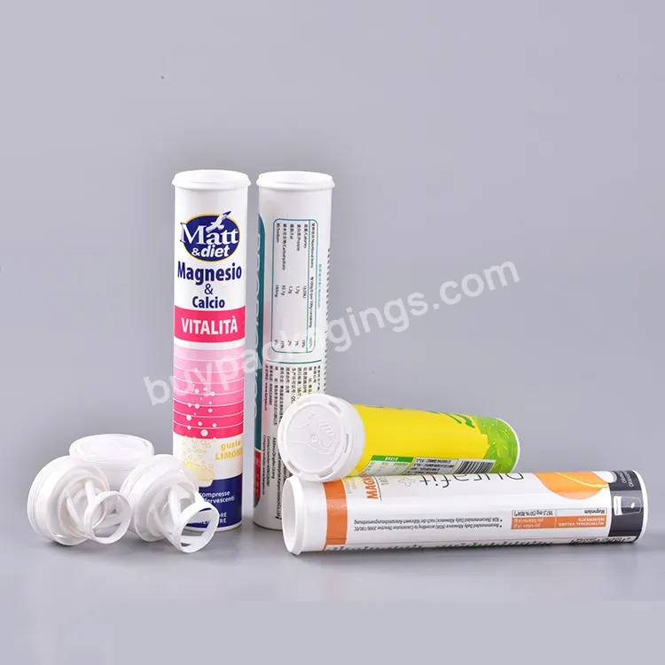 Factory Supply Vitamin Effervescent Tablets Tube Probiotics Capsules Packaging Bottles Effervescent Tablet Tubes