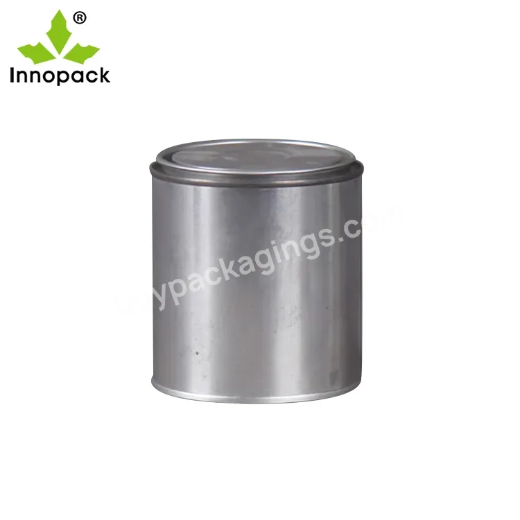 Factory Wholesale 0.1l Small Round Tin Can Lever Cover Pot For Chemical Solvent