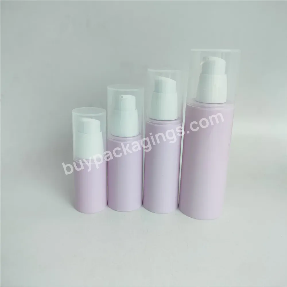 Factory Wholesale 30ml 50ml 80ml 100ml 120ml Airless Cream Bottles Pp Light Purple Pump Lotion Bottle