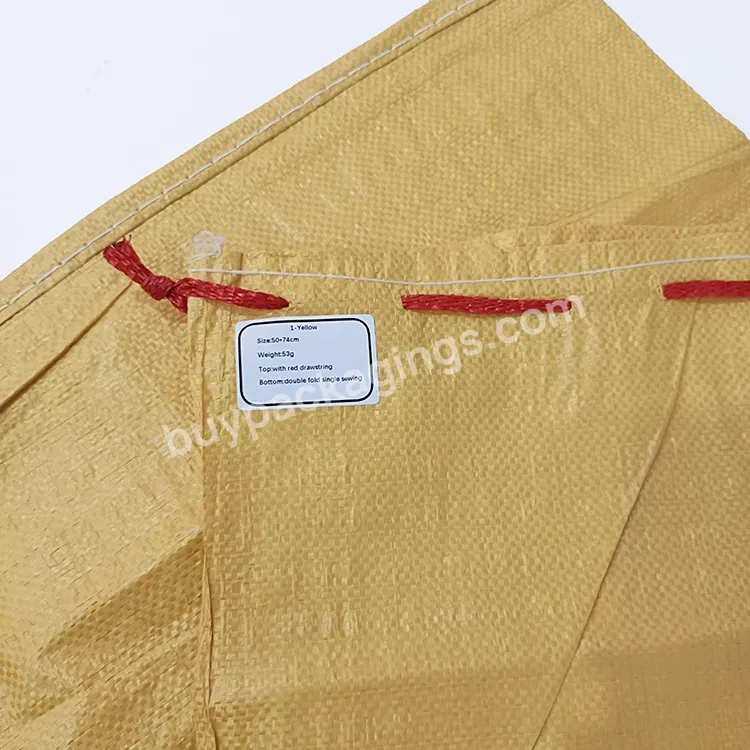 Factory Wholesale 50cm*80cm 25kg Top Rated Rubbish Garbage Pp Polypropylene Woven Sack Bag