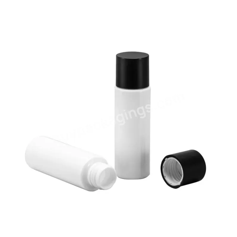 Factory Wholesale 60ml Pet Material Lotion Bottle Cosmetic Bottles Empty Plastic Bottle With Black Screw Cap