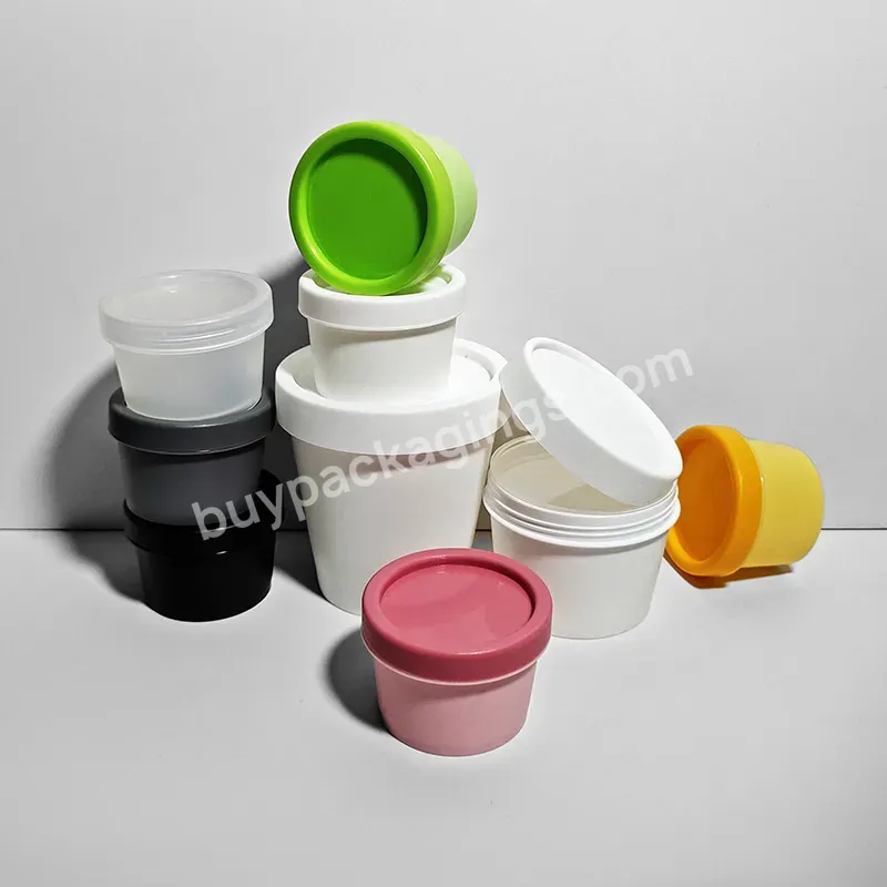 Factory Wholesale Accept Custom Round Mask Jar Pp Cream Jar 50g 100g 200g Lip Scrub Container