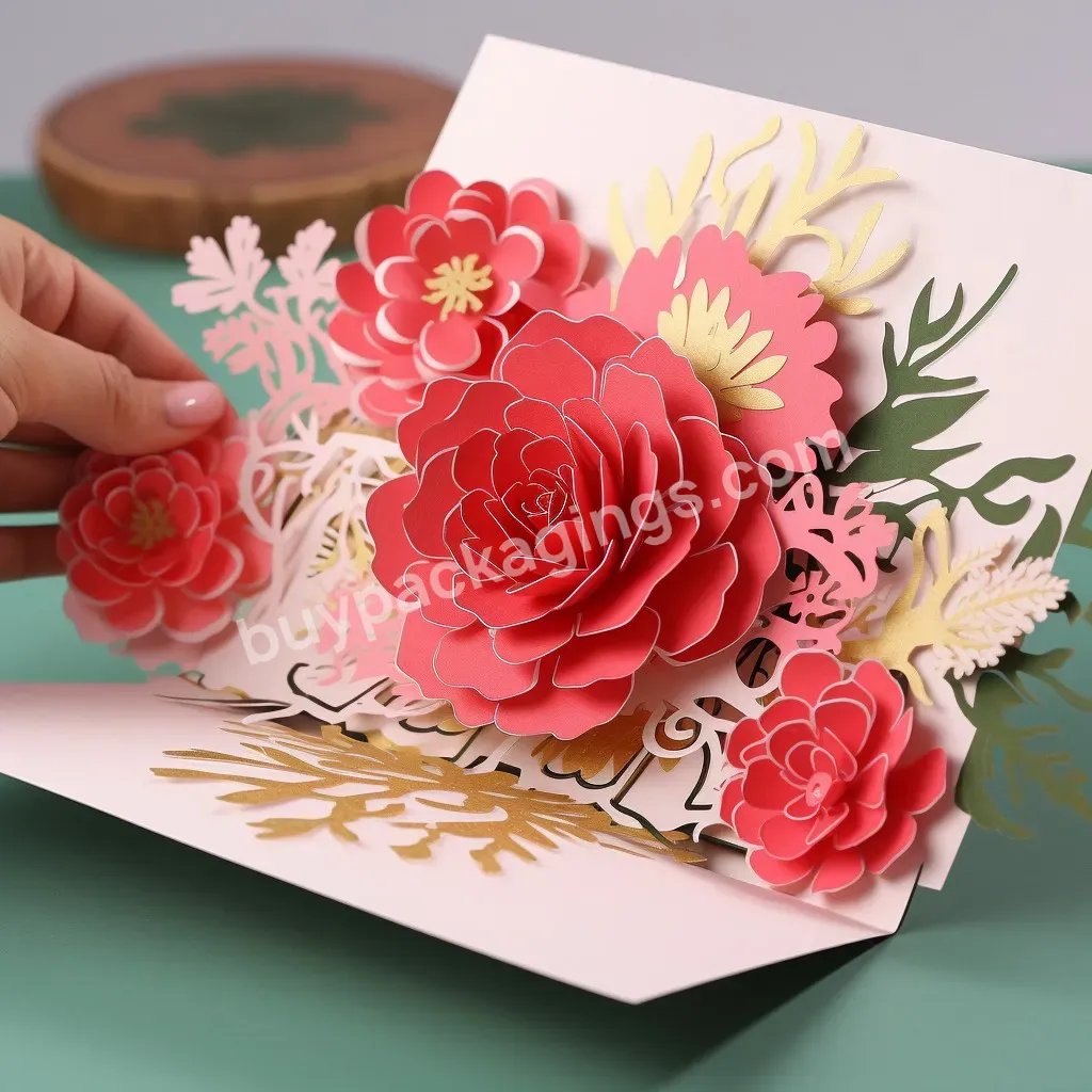 Factory Wholesale Best Mom Pop-up Card Mother's Day Gift Happy Mothers Day Thank You Blessing Card With Envelope 3d Card