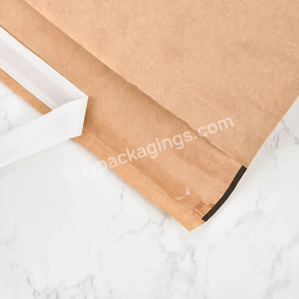 Factory Wholesale Brown Envelope Baling Bag Recycled Padded Paper Mailer Honeycomb Bag With Self Adhesive