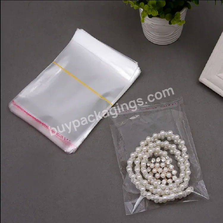 Factory Wholesale Cellophane Resealable Stock 8 X 15 Cm Poly Recycle Disposable Opp Bag Packing