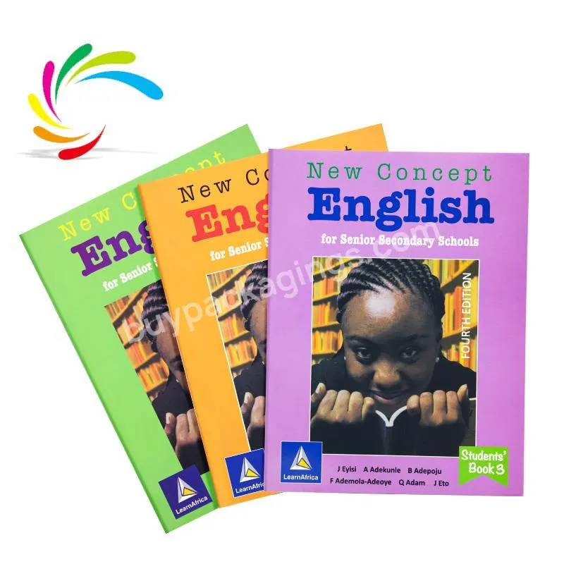 Factory wholesale cheap custom full color Africa Nigeria English textbooks printing educational for senior Secondary schools