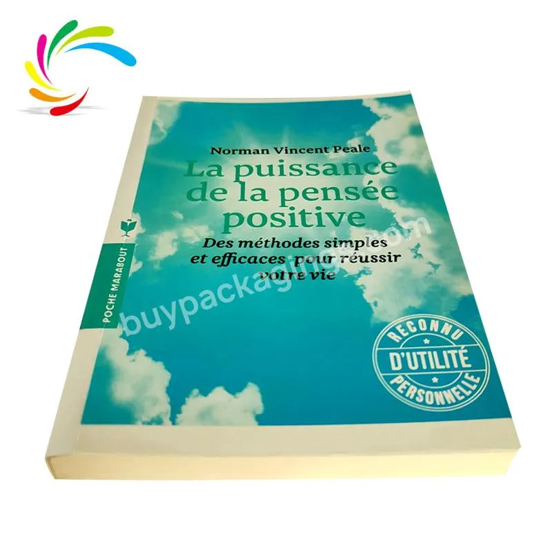 Factory wholesale cheap of high  quality  custom paperback   African French bestselling quality fiction books