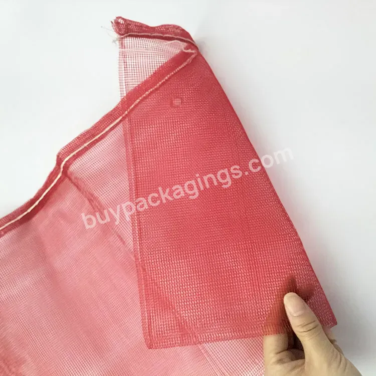 Factory Wholesale Cheap Reusable Custom Pp/ Pe Material Plastic Mesh Bag Net For Onions Fruit Garlic Packaging