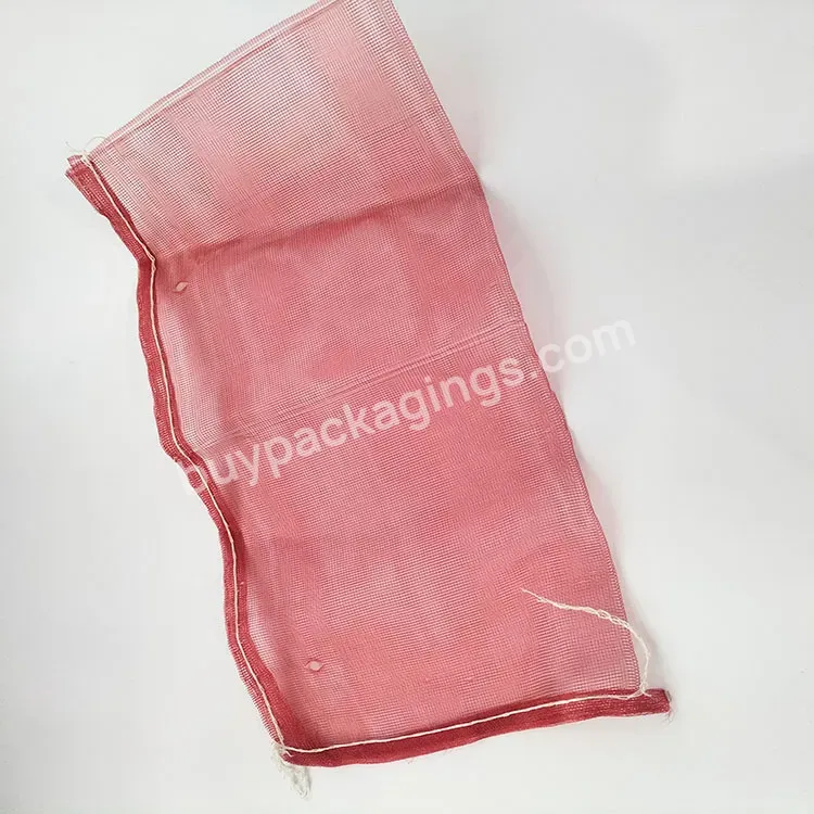 Factory Wholesale Cheap Reusable Custom Pp/ Pe Material Plastic Mesh Bag Net For Onions Fruit Garlic Packaging