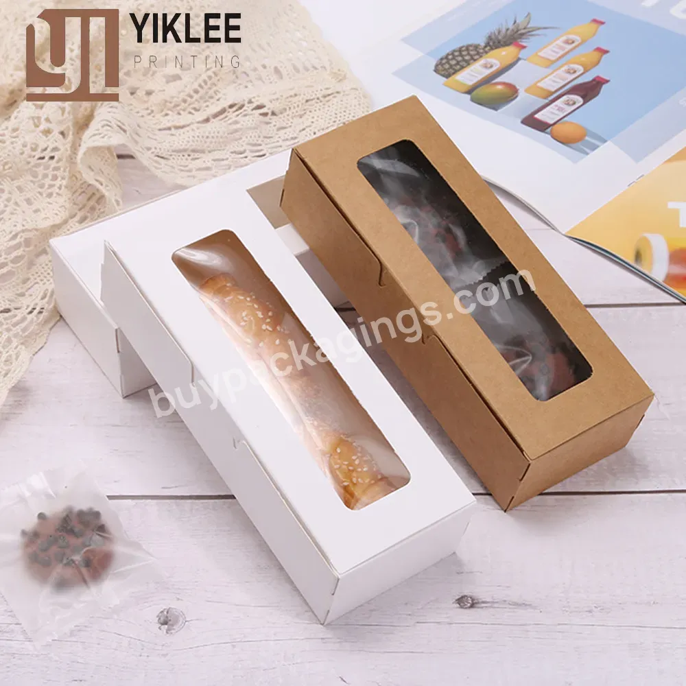 Factory Wholesale Custom Party Custom Logo Gift Box Dessert Baking Cake Box For Wedding Transparent Window Packaging Boxes Candy