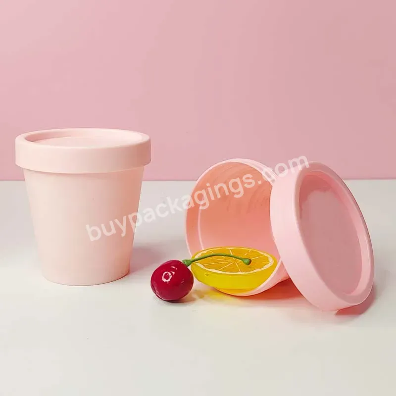 Factory Wholesale Custom Printing Colorful Forested Pp Body Scrub Lotion Cream Jar With Screw Cap