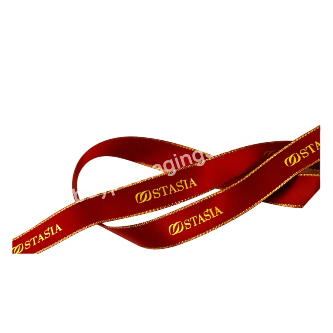 Factory Wholesale Customized Durable Double Face Side 100% Polyester Rpet Plain Silk Satin Ribbon Roll