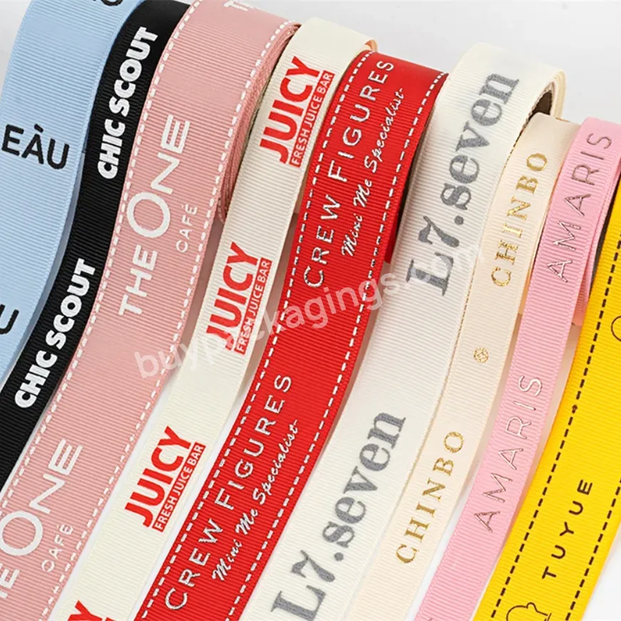 Factory Wholesale Customized Golden Double Face Side 100% Polyester Rpet Plain Silk Satin Ribbon Roll