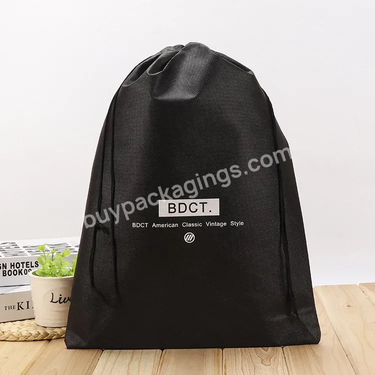 Factory Wholesale Durable Non Woven String Bag Drawstring Gift Bag With Logo