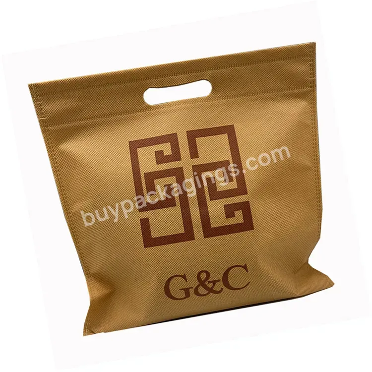 Factory Wholesale Export Simplicity Die Cut Non-woven Bag High-capacity Eco Friendly Shopping Bag Clothing Non-woven Fabric Bag