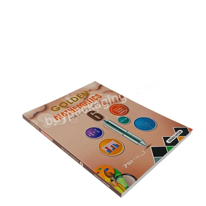 Factory Wholesale Full Color English Education Textbook GOLDEN Mathematics Basic School