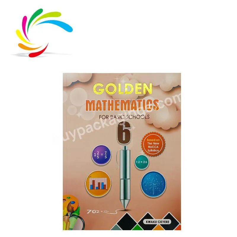 Factory Wholesale Full Color English Education Textbook GOLDEN Mathematics Basic School