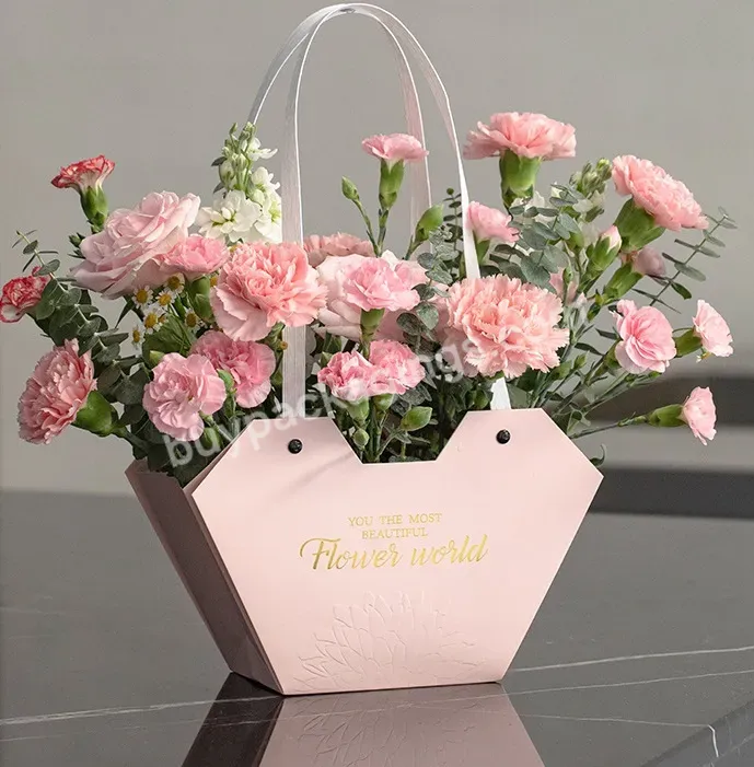 Factory Wholesale Hand-held Flower And Gift Bags Flower Packaging Handbags Floral Arrangements Flower Bags Floral Supplies