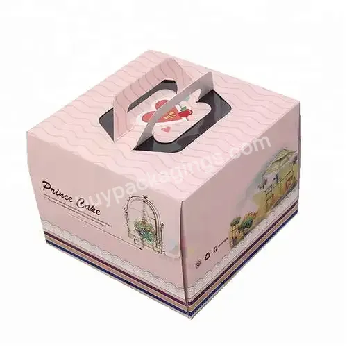 Factory Wholesale Hot Sale Logo Custom Cheap Cake Donut Paper Packaging Box With Clear Window