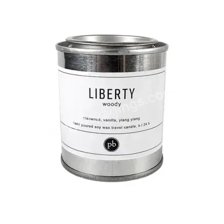 Factory Wholesale Leak Proof Paint Tin Style Candle Tin Container With Lever Lid 4oz 8oz Candle Jars In Bulk 54x60 66x82mm