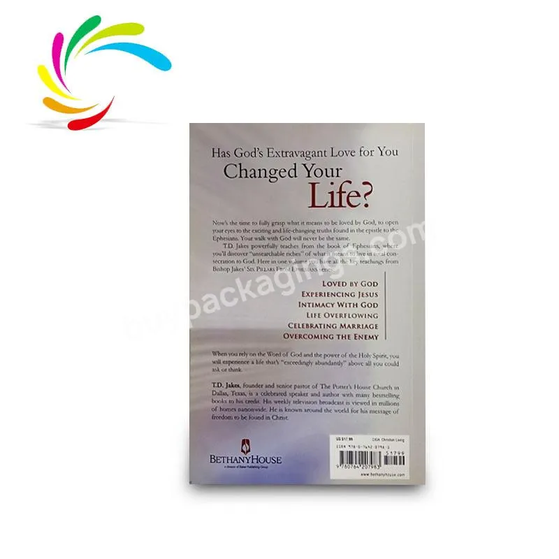 Factory Wholesale Offset print book cheap custom perfect binding Life Overflowing book printing