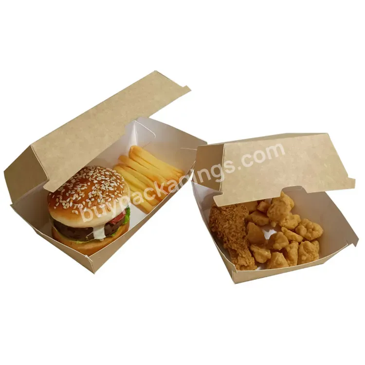 Factory Wholesale Paper Meal Box Logo Burger Box Eco Friendly Burger Box Packaging