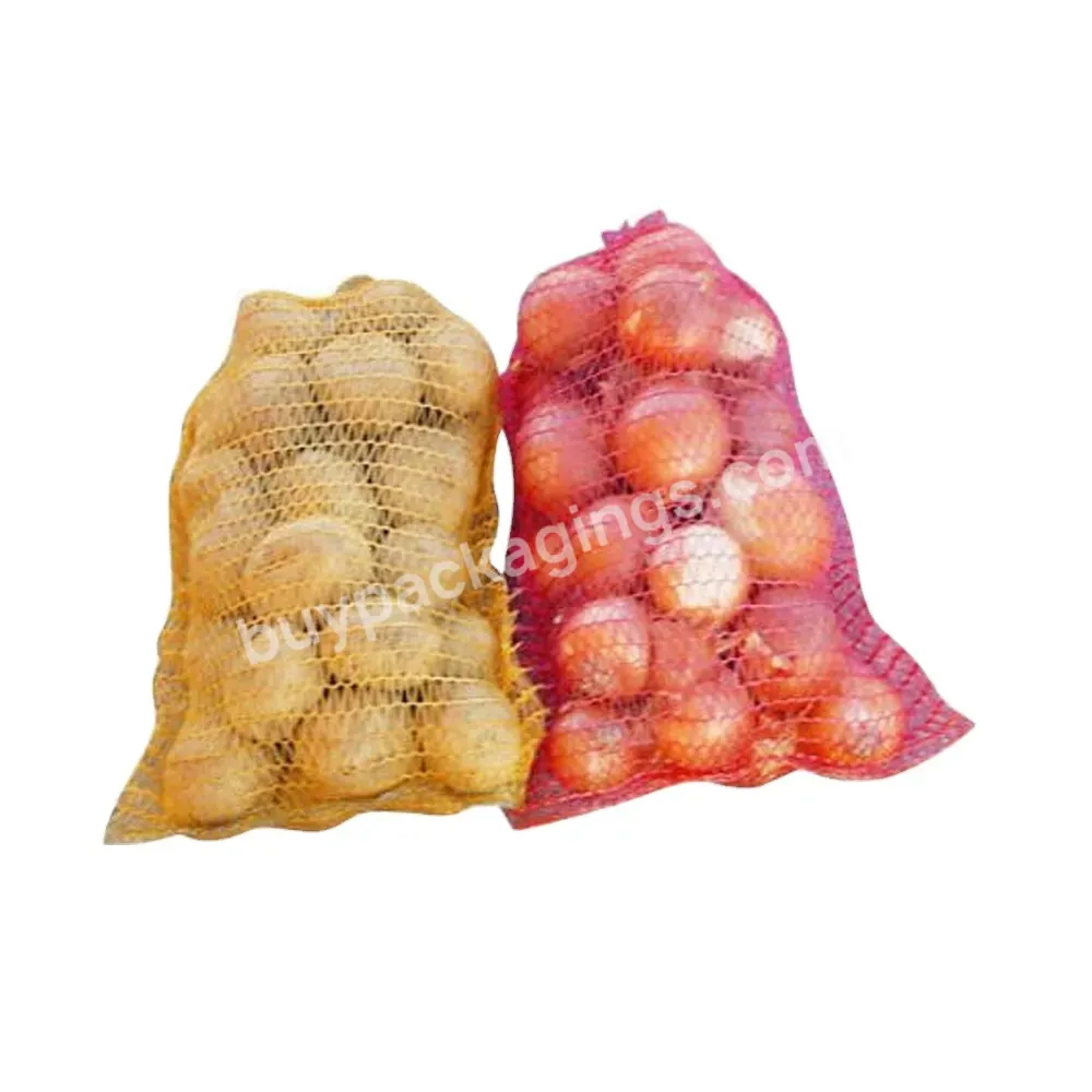 Factory Wholesale Plastic Packaging 5kg 10kg 25kg 50kg Pe Net Raschel Mesh Bag For Cabbages
