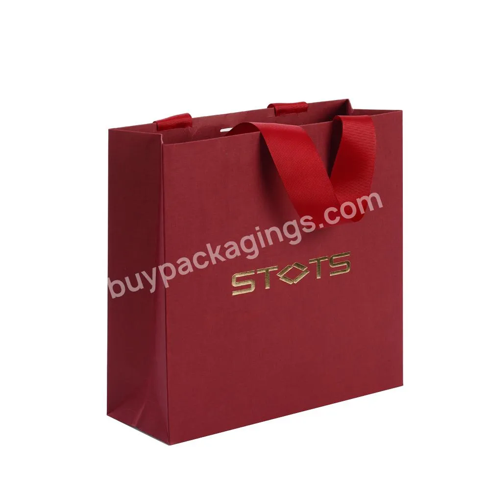 Factory Wholesale Price Custom Printed Embalagems De Papel Cosmetic Gift Bag With Logo