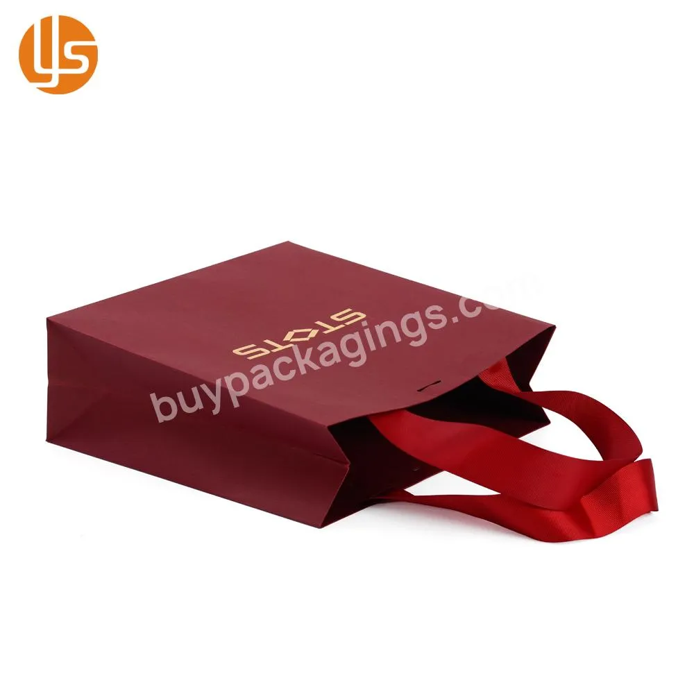 Factory Wholesale Price Custom Printed Embalagems De Papel Cosmetic Gift Bag With Logo