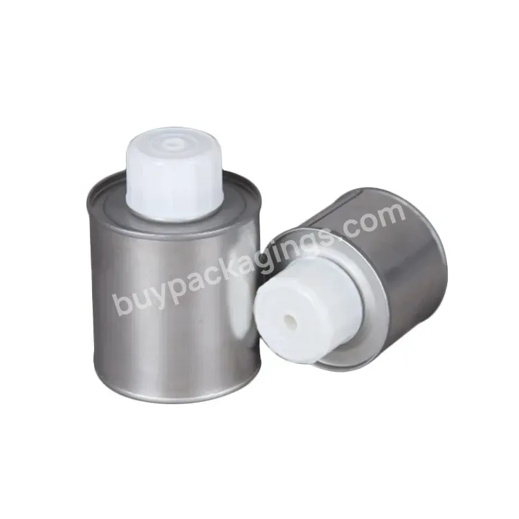 Factory Wholesale Quality Goods 0.1l Small Round Tin Can Lever Cover Pot For Chemical Solvent