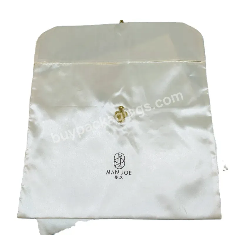 Factory Wholesale Satin Buckle Bag Silk Scarf Cheongsamlot Packaging Bag Underwear Ching Silk Storage Envelope Satin Bag