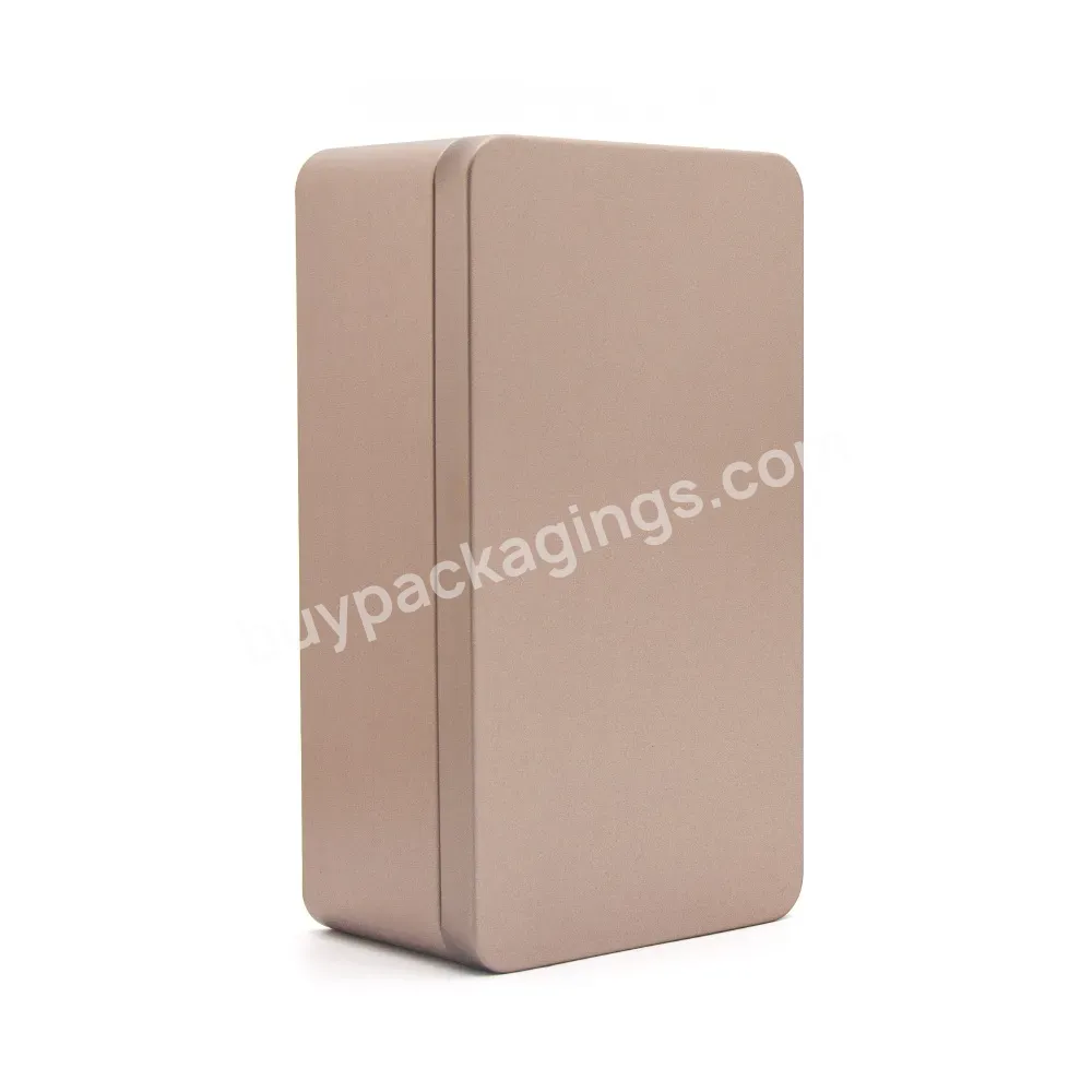 Factory Wholesale Tea Tins Rectangle Shape Metal Packaging Food Grade Coffee Spice Tea Tin Can