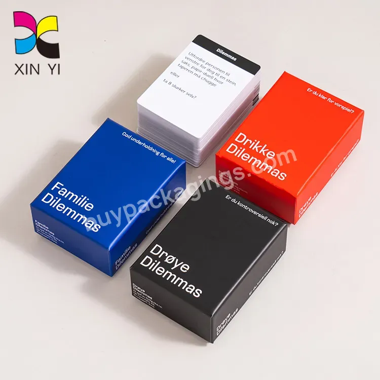 Family Custom Table Games Printing Service Cards Deck Game Card - Buy Game Card,Custom Game Card,Card Deck.