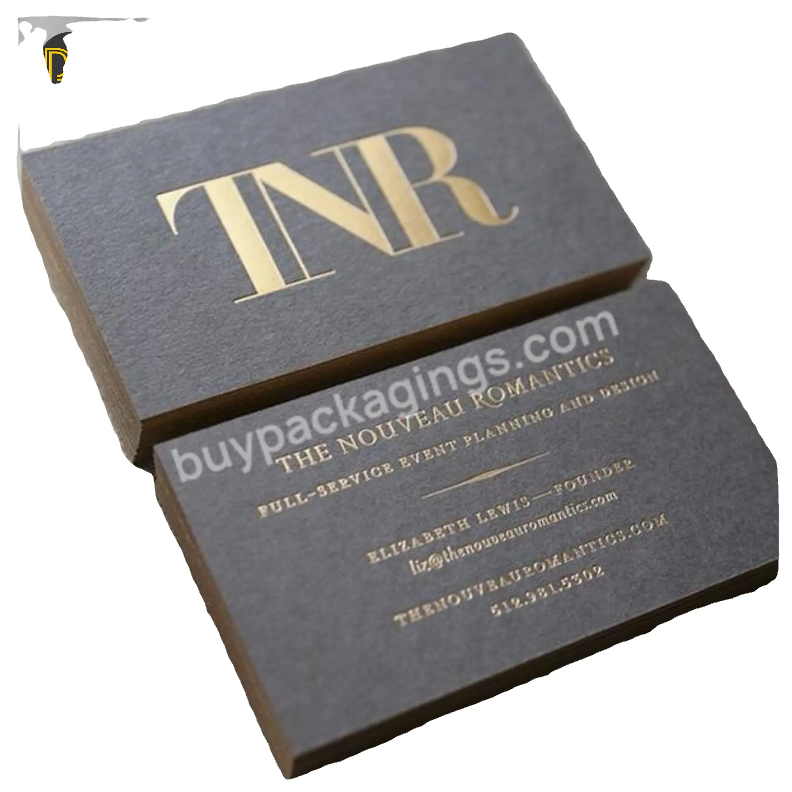 Fancy Business Card Double Side Cardboard Cards Custom Size Gold Free Design Customized Foil Printing Service Offset Printing