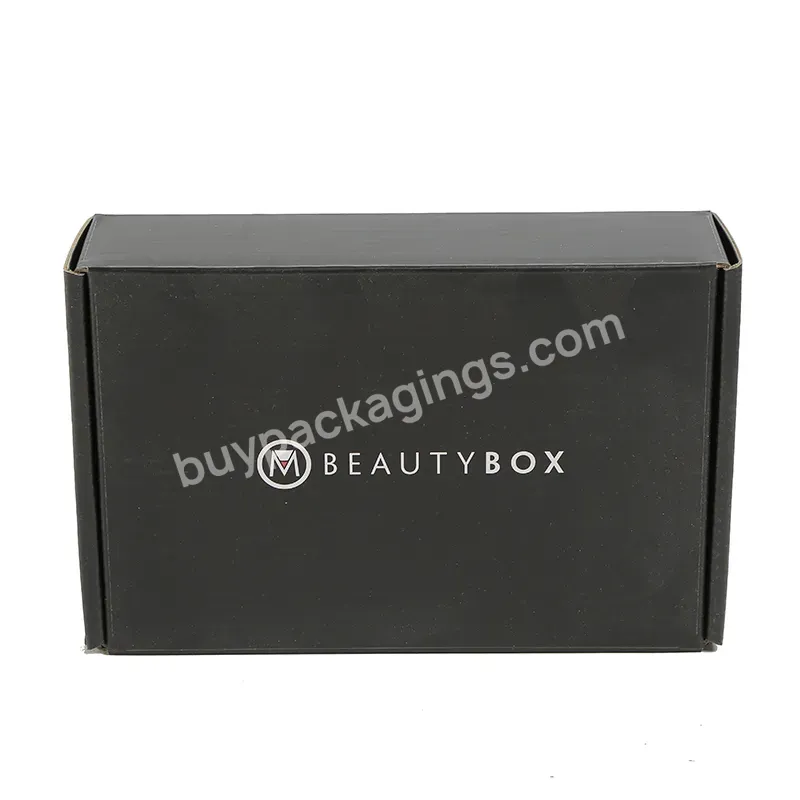 Fancy Matte Black Small Size Corrugated Paper Socks Packaging Box