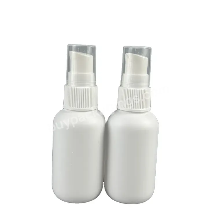 Fancy Matte White Mini 50ml Pet Bottle Matte White Skin Care Serum Dispenser Bottle For Pump