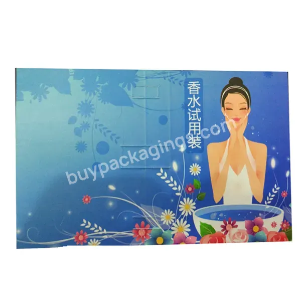 Fancy Printing Custom Design Logo Perfume Sample Paper Cards