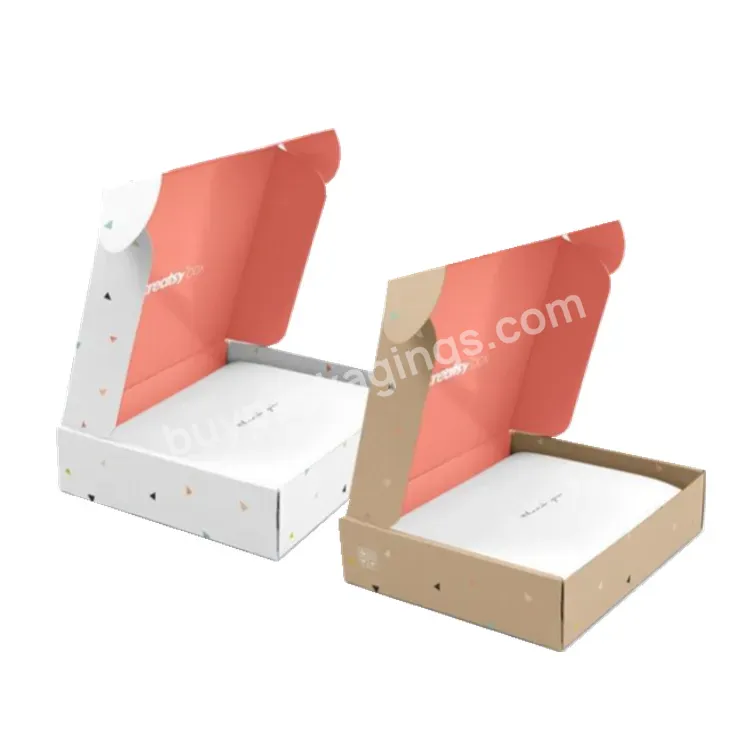 Fashion Custom Pink Cardboard Paper Gift Packaging Rigid Lid And Base Box