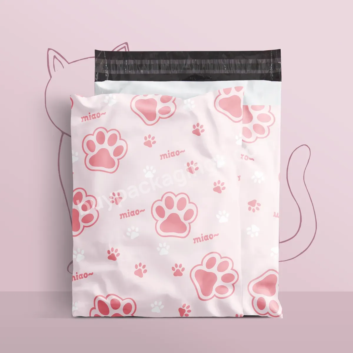 Fashion Custom Shipping Bag Cute Pink Poly Mailers Envelope Shipping Packaging Courier Mailing Bag For Clothes/shoes - Buy Custom Envelopes Mailing Bags,Mailing Bags,Customizable Poly Mailers.
