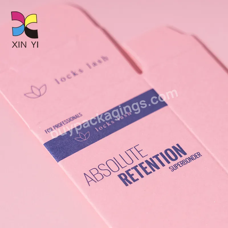 Fashion Design Custom Printed Packaging Paper Pink Makeup Cosmetic Eyelash Box Custom
