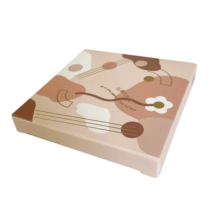 Fashion Hot stamping eyeshadow packaging box foldable cosmetic paper box custom packaging box