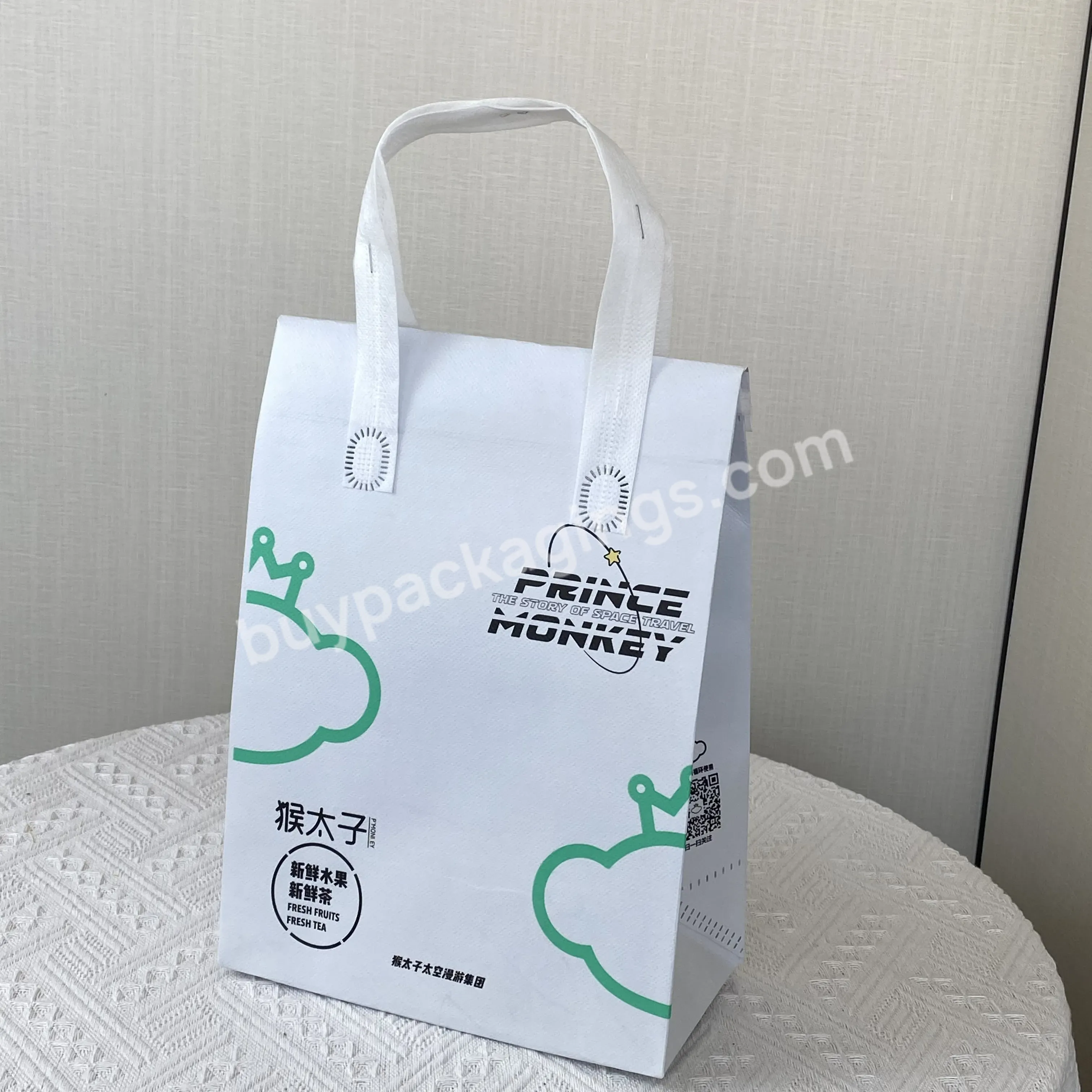 Fashion Style Tough Durable Reusable Recyclable Customized Non Woven Cooler Bag With Printing For Food Packing - Buy Fashion Style Tough Non Woven Bag,Durable Reusable Cooler Bag,Laminated Customized Bag With Logo.