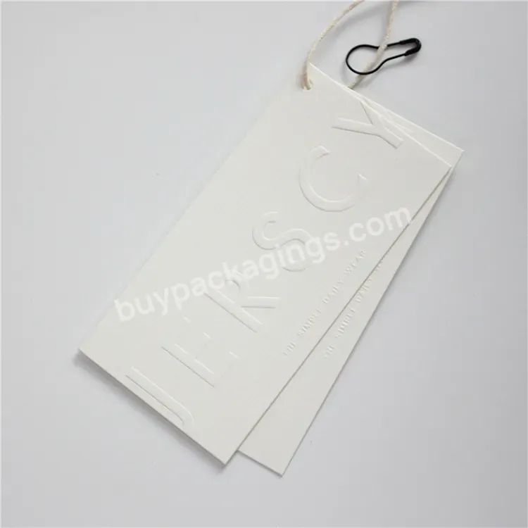 Fashion Thick Luxury Retail Hang Tags With Embossed Raised Logo Retail Tags Supplier Sale Tags - Buy Retail Sale Tags,Retail Price Tags.