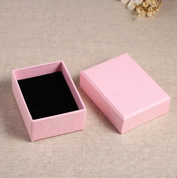 Fashion Wedding Birthday Gift Cardboard Jewelry Boxes Pink Paper Box Packaging