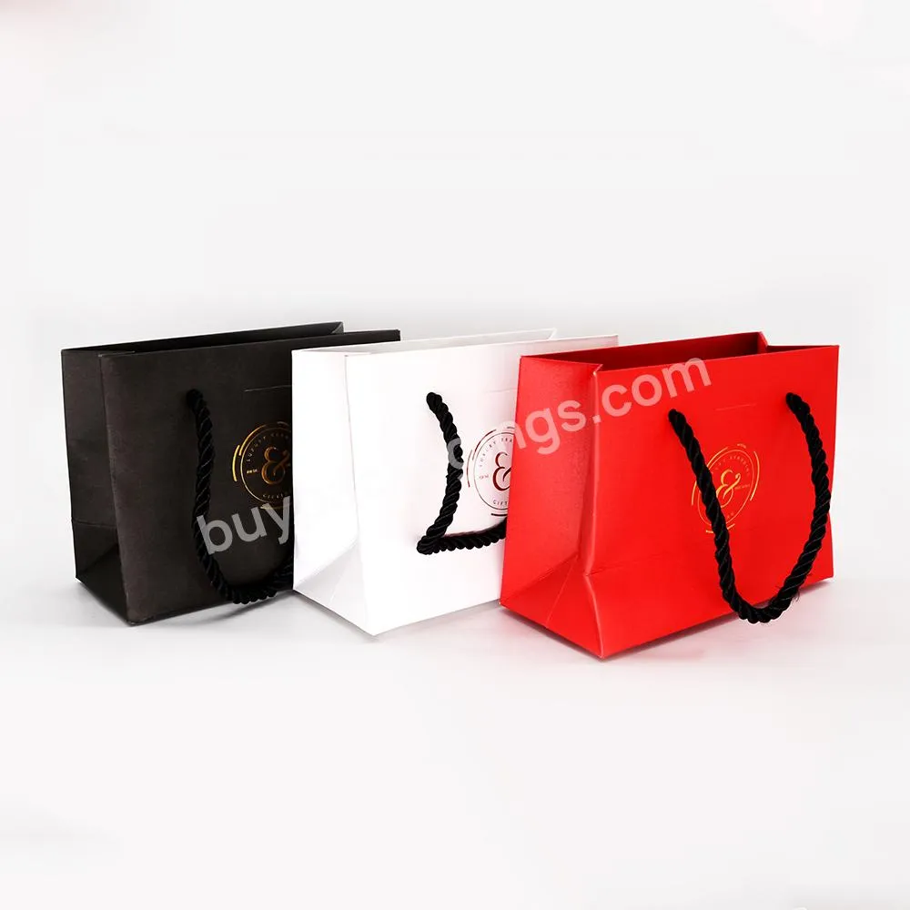 Fashionable Brown Paper Shopping Bag Paper Gift Bag with Your Own Logo