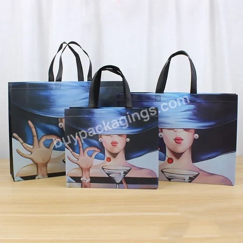 Fashionable Colorful High Quality Luxury Printing Recycle Laminated Custom Shopping Handle Pp Non Woven Stock Bag For Package - Buy Fashionable Colorful High Quality Luxury Printing Recycle Laminated Pp Non Woven Stock Bag For Shopping,Custom Printin